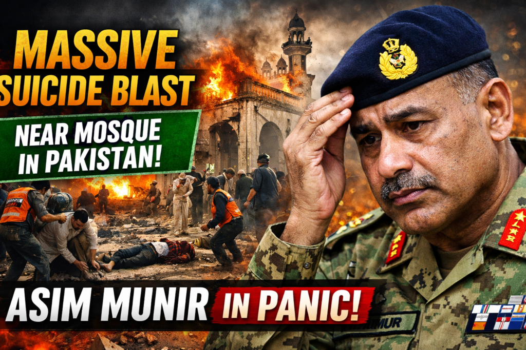 Massive Suicide Blast Near Mosque In Pakistan | Asim Munir in Panic